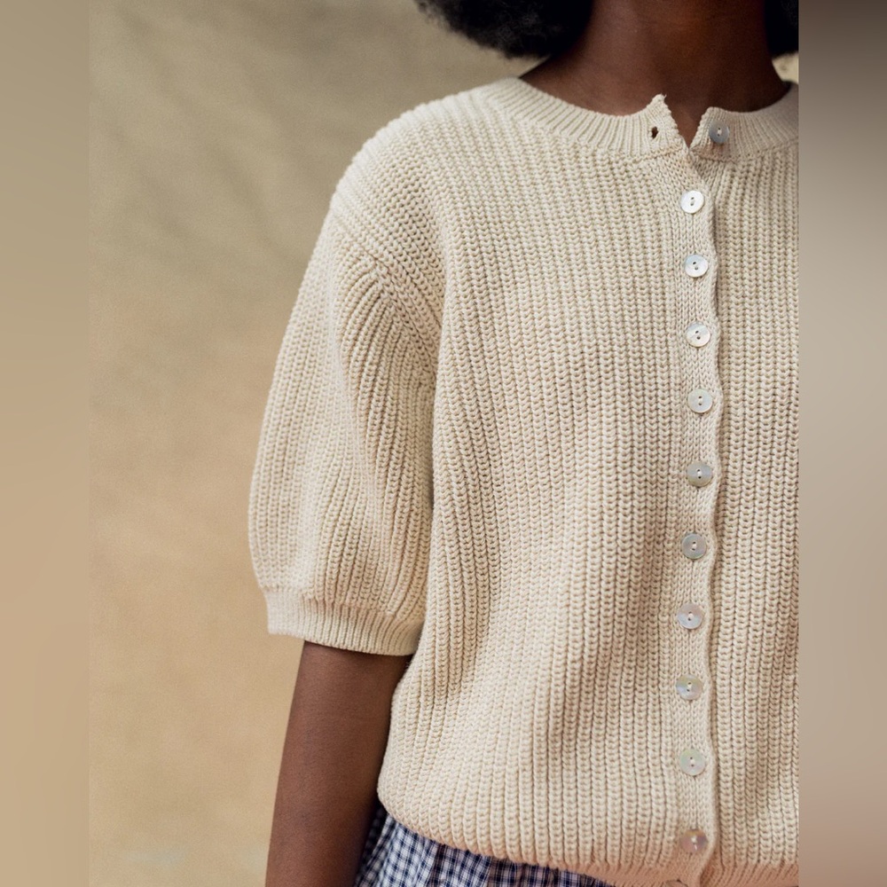 NWT Sonderhaus Coastal Cardigan - sand - Picture 3 of 7